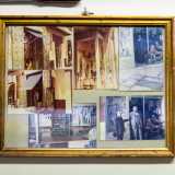 Ci mostra con orgoglio le foto del vecchio negozio con il padre sempre in primo piano davanti all�uscio. In origine il locale aveva le porte in legno, successivamente sostituite con vetrate per mostrare meglio la merce